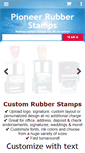 Mobile Screenshot of pioneerrubberstamps.com